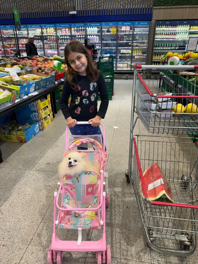 Passeando com a cachorrinha