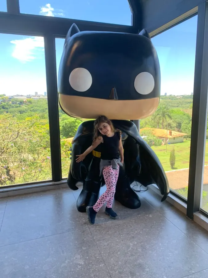 Com o Batman 🦇
