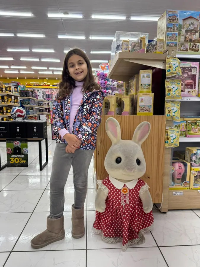 Com a coelhinha 🐰